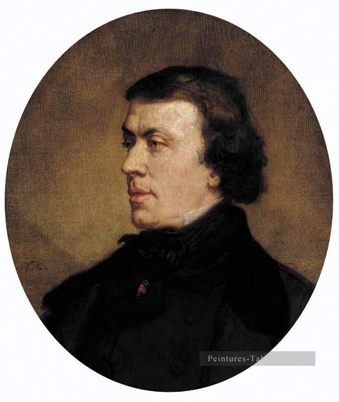 Portrait de Philippe Ricord figure peintre Thomas Couture Peintures à l'huile